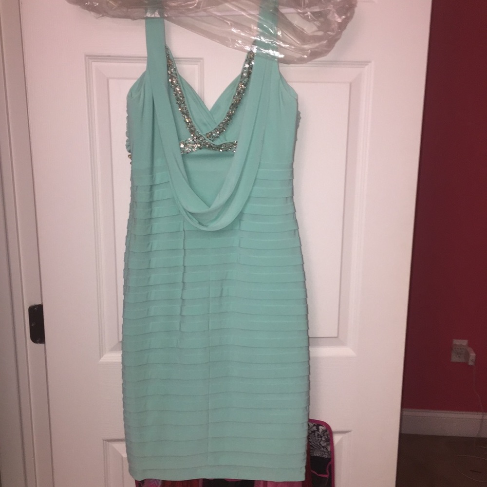Beautiful Blue Cocktail Dress. Dry Cleaned - Picture 2 of 4